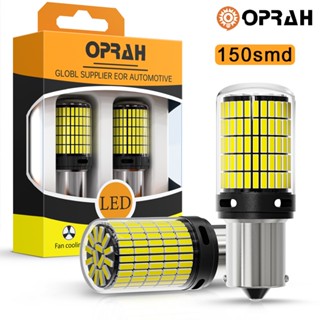 ((2 ชิ้น) หลอดไฟท้ายรถยนต์ LED 1156 BA15S P21W 1156 BAU15S PY21W 1157 Bay15d P21-5W T20 7440 W21W 7443 W21-5W T25 3157 4014 150SMD