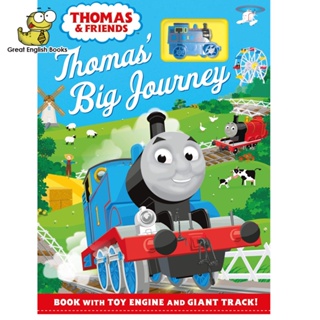 (*ได้coinคืน10%*) พร้อมส่ง *ลิขสิทธิ์แท้* Thomas &amp; Friends: Thomas Big Journey: Book with toy engine and giant track! Hardcover