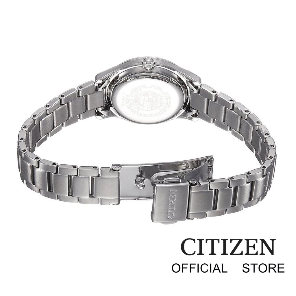 citizen-eco-drive-em0401-59e-stainless-steel-lady-watch-นาฬิกาผู้หญิงพลังงานแสง