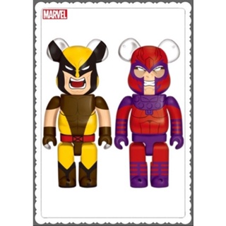 (ของแท้) คู่ Be@rbrick 400% & 400% Marvel X-Men Wolverine & Magneto (Bearbrick)