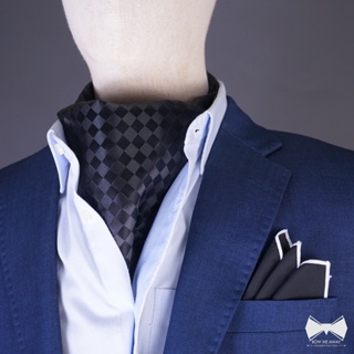 เซ็ทคราวาท+ผ้าเช็ดหน้าสูท-Cravat + pocket square