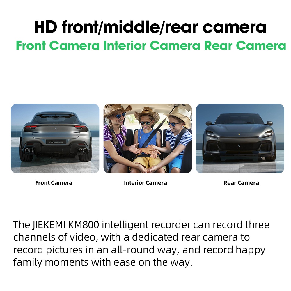 jiekemi-km800-กล้องติดรถยนต์อัฉริยะ-dash-cam-4k-hd-night-view-front-interior-cam-dash-cam-140-องศามุมกว้าง