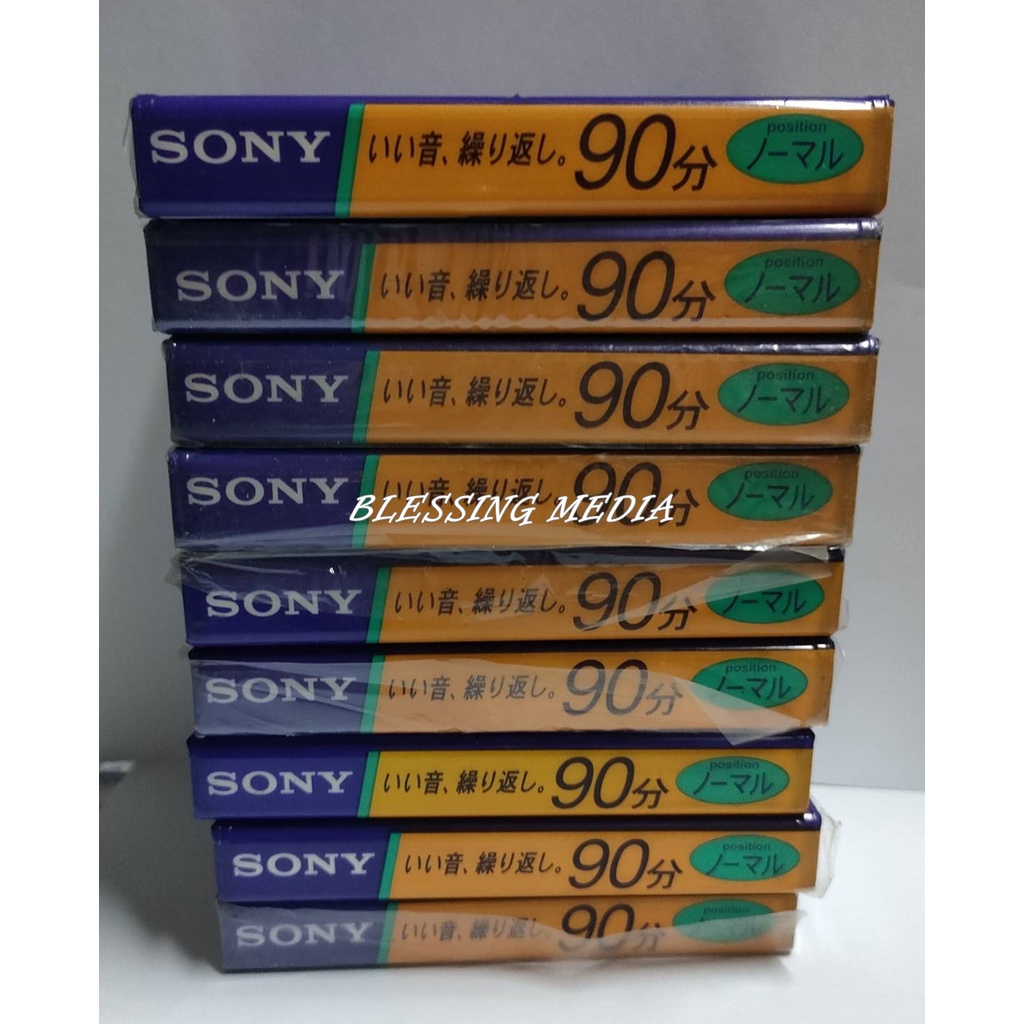 เทปเปล่า-sony-basic-90-mins-ความยาว-90-นาที-สินค้าsonyแท้จากญี่ปุ่น-ซีลนอกหลุดบ้างตามสภาพ