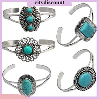 &lt;citydiscount&gt;  กำไลข้อมือ สร้อยข้อมือ สีเขียวขุ่น สำหรับสตรี