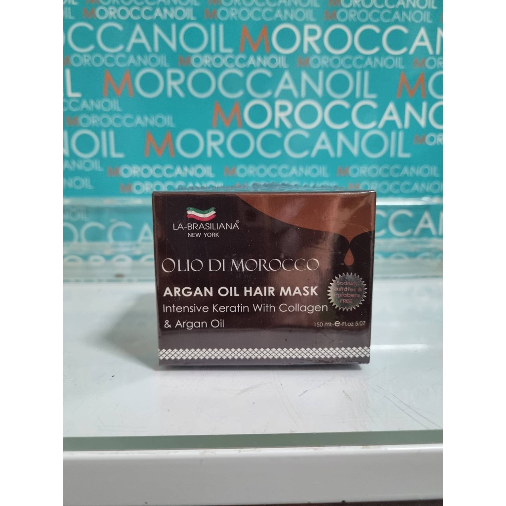 La-Brasiliana Olio Di Marokko Arganöl Haarmaske – Intensive Reparatur, 250 Ml (8,45 Fl.oz)