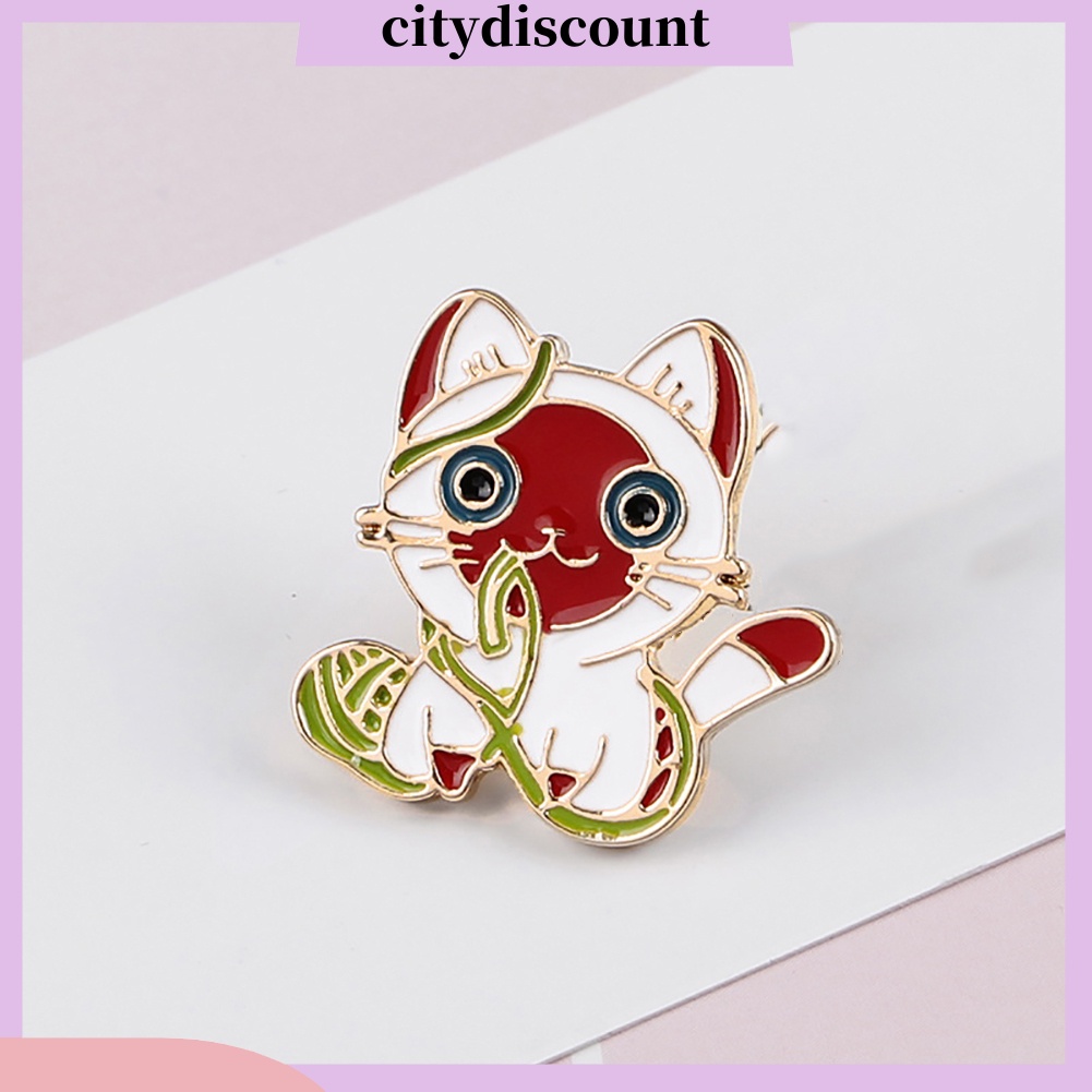 lt-citydiscount-gt-เครื่องประดับเข็มกลัดลายการ์ตูนสัตว์แมวเมือง-unisex