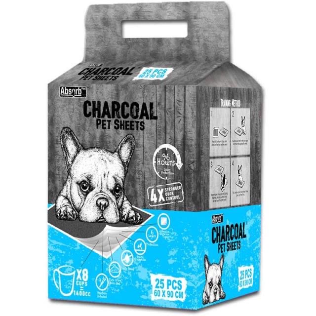 absorb-charcoal-แผ่นรองฉี่ชาร์โคล-สำหรับ-สัตว์-เลี้ยง