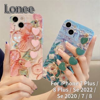 เคสโทรศัพท์มือถือ แบบนิ่ม ลายภาพวาดสีน้ํามัน รูปดอกไม้ มีสายคล้อง สําหรับ iPhone 7 Plus iPhone 8 Plus iPhone Se 2022 iPhone Se 2020 iPhone 7 8