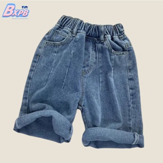 [BXPB] กางเกงยีนขาสั้น ลําลอง ทรงหลวม สวมใส่สบาย แฟชั่นใหม่ สําหรับเด็กผู้ชาย อายุ 3-15 ปี