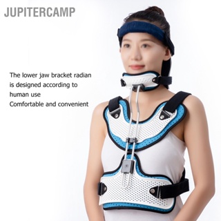 JUPITERCAMP Cervical Thoracic Orthosis Adjustable V Shoulder Strap Head Neck Chest Brace for Adult