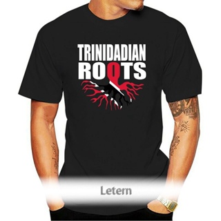 เสื้อยืดผ้าฝ้ายพิมพ์ลายคลาสสิก ขายดี เสื้อยืดลําลอง แขนสั้น พิมพ์ลาย Trinidadian Roots Trinidad And Tobago NFbbje47OPbjb
