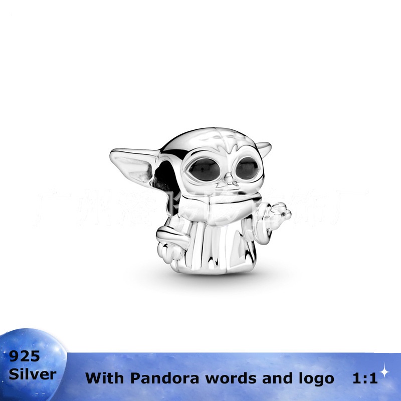 pandora-สร้อยข้อมือเงิน-925-ประดับลูกปัด-ลาย-star-wars-สีดํา-เครื่องประดับ-diy-w1022