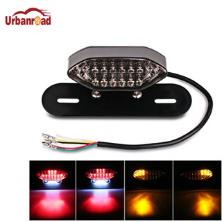 Urbanroad Motorcycle LED Tail Turn Signal Light Integrated Tail Brake Stop Running License Lamp Bulb Motorcycle Tail Tur