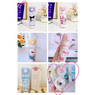 กระบอกน้ำเก็บความร้อน-เย็น 380ml กระบอกน้ำลายหมี ขวดน้ำ ขวดน้ำแบบพกพาลายน่ารัก ขวดน้ำเด็ก(CQ-1221)