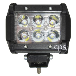 ไฟหน้า ไฟสปอตไลท ไฟตัดหมอก (Black) LED 6 ดวง 6.5*4.5 ซ.ม แปลงใส่รถทุกรุ่นได้ aumshop239