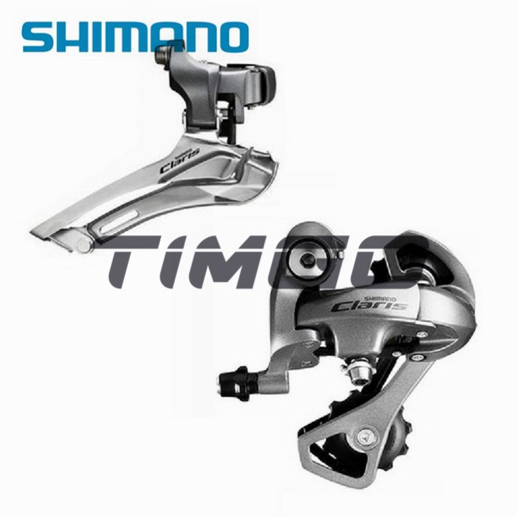 Shimano Claris 2400 Series ตีนผีจักรยาน ความเร็ว 2 × 8 FD-2400 RD-2400 ...
