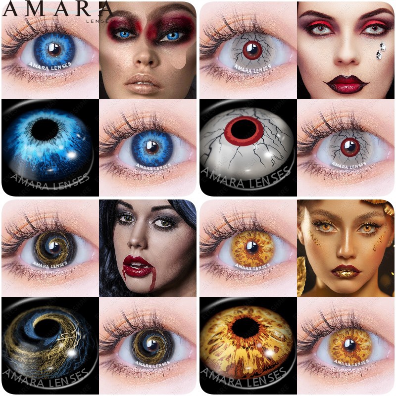 amara-คอนแทคเลนส์สีรุ้ง-หลากสี-สําหรับแต่งคอสเพลย์