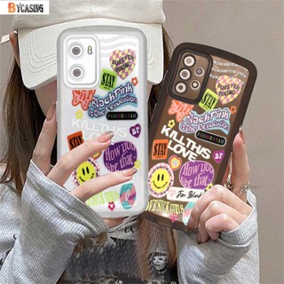 เคสโทรศัพท์มือถือ TPU นิ่ม แบบใส ปิดด้านหลัง พิมพ์ลาย สไตล์เกาหลี สําหรับ OPPO A57 2022 A77S A17 A15 A16 A16K A54 A53 A12 A5S A7 A3S A31 A52 A83 A92 A37 F7 F9 A1K F1s Reno 5F