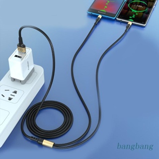 Bang สายชาร์จ Micro USB คู่ 1.5 ม. ชาร์จเร็ว 2 in 1 สําหรับโทรศัพท์มือถือ แท็บเล็ต