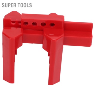 Super Tools วาล์วล็อค ปรับได้ พร้อมกุญแจ 38 มม. สีแดง สําหรับอุตสาหกรรม Dn8‐Dn50 เคมีไฟฟ้า ปิโตรเลียม ถ่านหิน