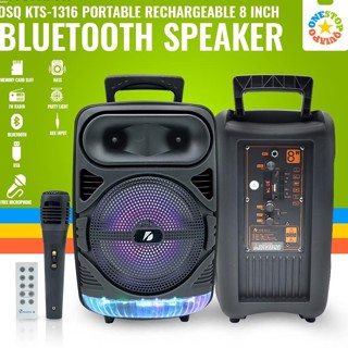 ลำโพงบลูทูธ บลูทูธไร้ รุ่น KTS-1316 Bluetooth Speaker ขนาดดอก8นิ้ว ฟรีไมค์สายรีโมท