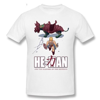 เสื้อเชิ้ตชาย เสื้อยืดแฟชั่นปี 2021 จักรวาลตลกจักรวาล Akira แขนสั้นเสื้อลําลองผู้ชายแฟชั่นโอคอเสื้อยืดผ้าฝ้าย 100% ด้านบ