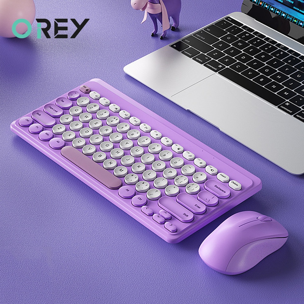 2.4G Wireless Keyboard USB 79 Keycaps Mute Gaming Keyboard Wireless For ...