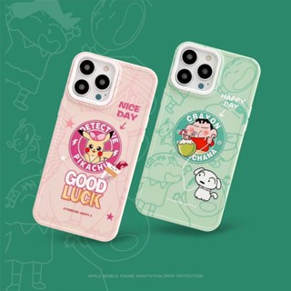 ✨ส่งเชือกเส้นเล็ก✨เคสไอโฟน14 Pro Max 13 12 11 เคส for iPhone 14พลัส น่ารัก การ์ตูน พกง่ายๆ การป้องกันการตก Case