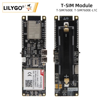 LILYGO® TTGO T-SIM7600E-L1C 4G LTE CAT4 USB Dongle  Module ESP32 Chip WiFi Bluetooth 18650 Battery Holder Solar Charge B