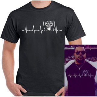 เสื้อยืดผ้าฝ้ายพิมพ์ลายคลาสสิก GILDAN Sanc6 [พร้อมส่ง] เสื้อยืด ผ้าฝ้าย 100% พิมพ์ลาย As Worn By Ice Cube Oakland Raider