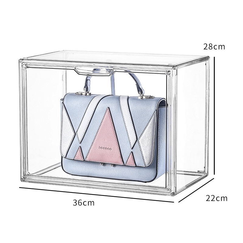 ac36-28-กล่องเก็บของ-กล่องเก็บกระเป๋าพลาสติกหนาสีใส-j15-1