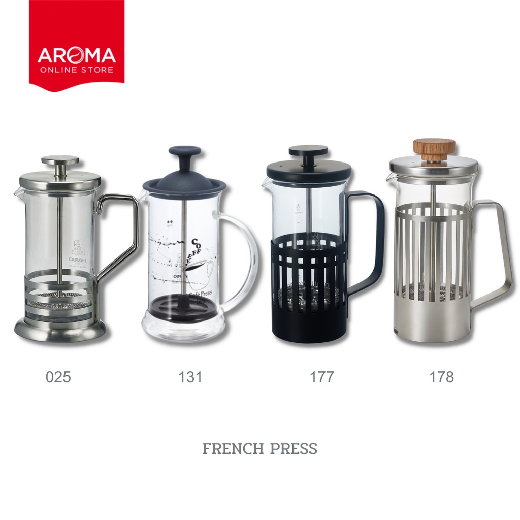 hario-แก้วชงกาแฟ-french-press-thj-2-hsv-025-cpss-2tb-131-tht-2msv-18-178-thn-2-b-177