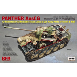 โมเดลประกอบ RFM (Rye Field Model) RM5019 1/35 Panther Ausf.G w/full interior &amp; workable track links