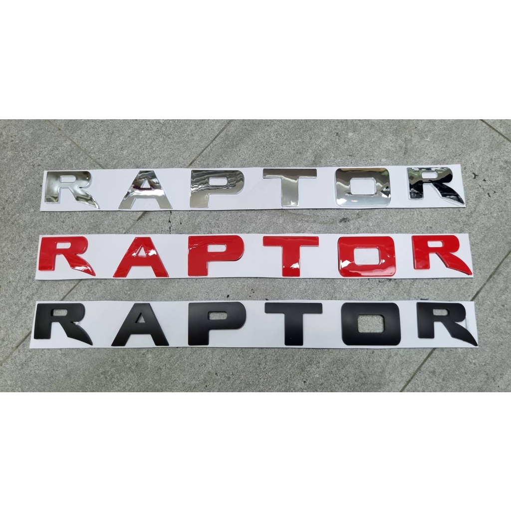 ตัวอักษรติดหน้าหรือหลังก็ได้ โลโก้ แร็พเตอร์ แรนเจอร์ ฟอร์ด RAPTOR ...