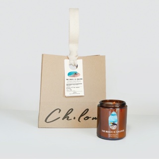 เทียนหอมไขรำข้าว | CH.LOM Rice Wax Candle “The beach is calling”