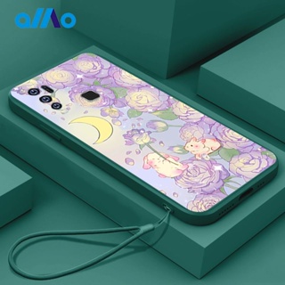 เคสโทรศัพท์มือถือ ซิลิโคนนิ่ม ลายการ์ตูนกระต่ายน่ารัก สีม่วง สร้างสรรค์ สําหรับ VIVO Y50 Y30 Y30i