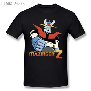 เสื้อผู้ชายเท่ Mazinger Z อะนิเมะบุรุษเสื้อยืดแฟชั่น Rashguard แขนสั้นลําลอง O-Neck เสื้อยืดผ้าฝ้าย 100% เสื้อยืดทีด้านบ