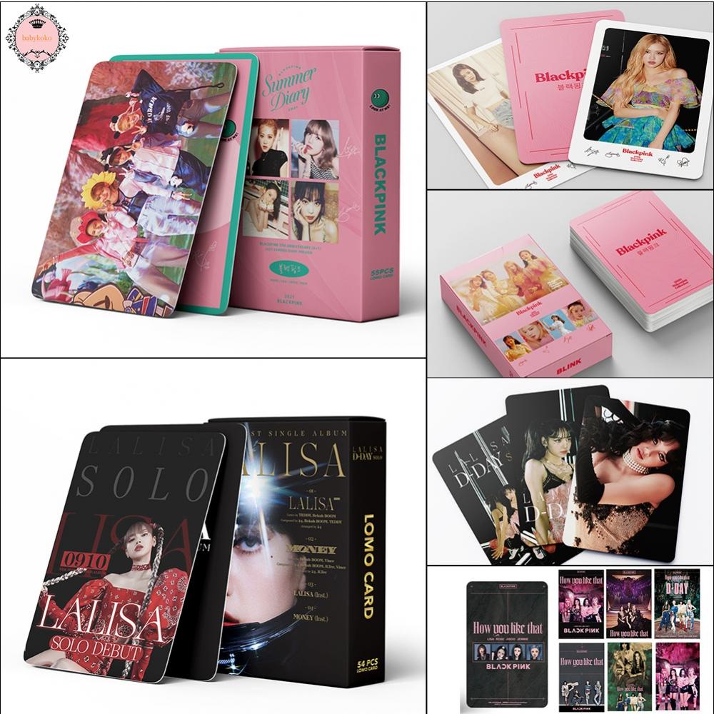 54pcs-blackpink-brand-new-jisoo-korean-lisa-lisa-solo-cards-lomo-the-album