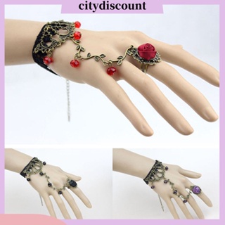 &lt;citydiscount&gt;  City✲ สร้อยข้อมือลูกไม้ดอกไม้