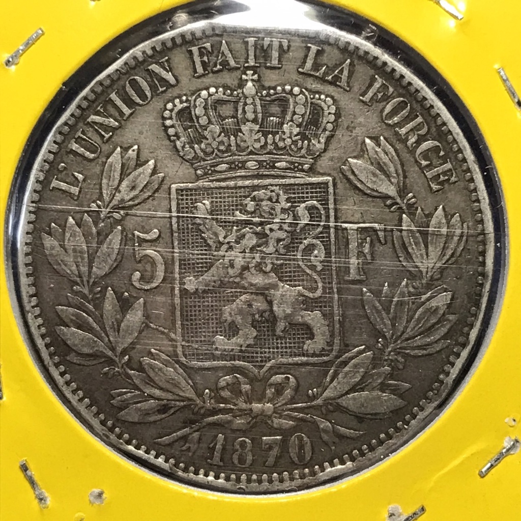 no-57054027-เหรียญเงิน-ปี1870-belgium-เบลเยี่ยม-5-francs-เหรียญสะสม-เหรียญต่างประเทศ-เหรียญเก่า-หายาก-ราคาถูก