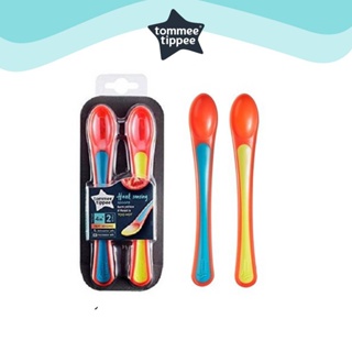Tommee Tippee Heat Sensor Spoon (Pack of 2) ทอมมี่ ทิปปี้ ช้อนป้อนอาหาร แพ็คคู่ วัดอุณหภูมิได้