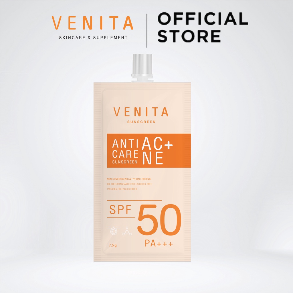 ภาพหน้าปกสินค้ากันแดด Venita Anti-acne Care Sunscreen 7.5 g