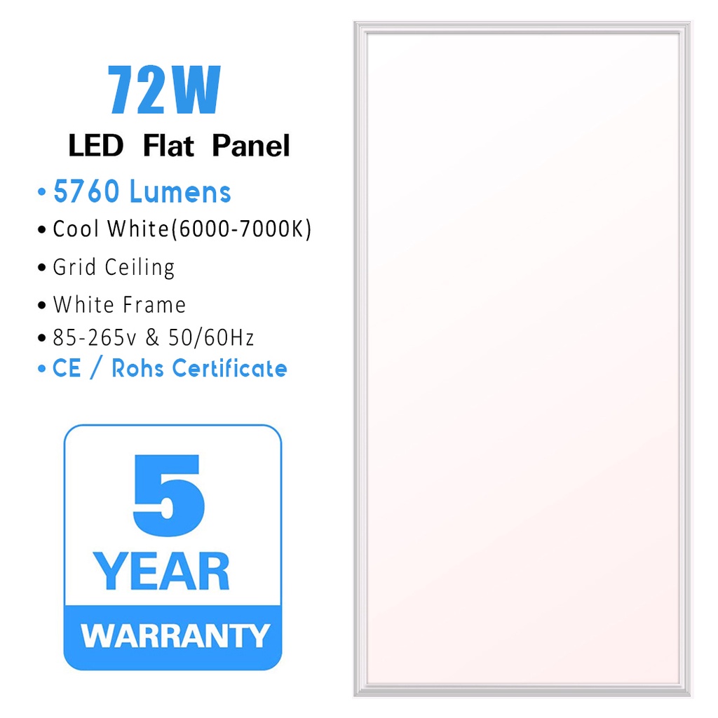 4-พีซี-72w-2x4-ฟุต-flat-led-troffer-panel-light-panel-drop-peilel-daylight-daylight