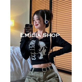 EMILIA SHOP เสื้อ เสื้อครอป  2022 ใหม่ ES220291