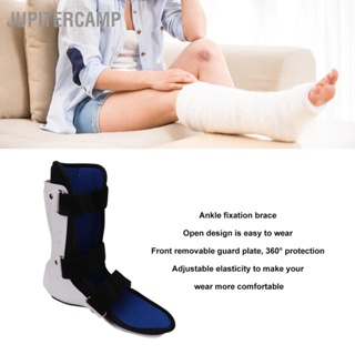 JUPITERCAMP Walking Boot Short Type PVC Laminated Fabric Breathable Adjustable Ankle Fracture Brace for Sprain