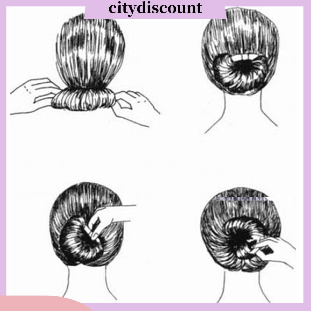 lt-citydiscount-gt-4-ชิ้น-เซต-จัดแต่งทรงผม-คลิป-เครื่องทําซาลาเปา-ออกแบบผม-บิด-ถักเปีย-เครื่องมือหางม้า-อุปกรณ์เสริม