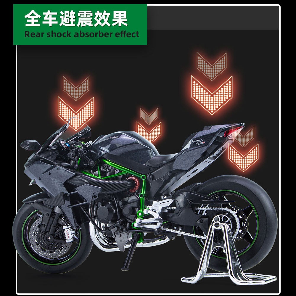 ของเล่นรถจักรยานยนต์-kawasaki-h2r-สเกล-1-9-อัลลอยด์-เก็บสะสม-ของขวัญ-ของสะสม-สําหรับเด็ก