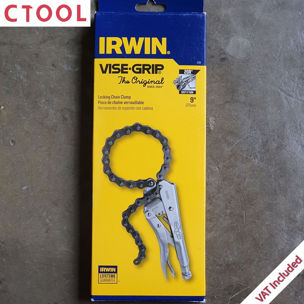 คีมล็อกโซ่ 9นิ้ว 20R Vise Grip IRWIN ส่งเร็ว ของแท้ Authentic Locking