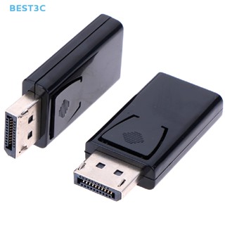 Best3c พอร์ตดิสเพลย์ เป็น HDMI พอร์ตแสดง DP เป็น HDMI สําหรับ PC แล็ปท็อป คอมพิวเตอร์ ขายดี