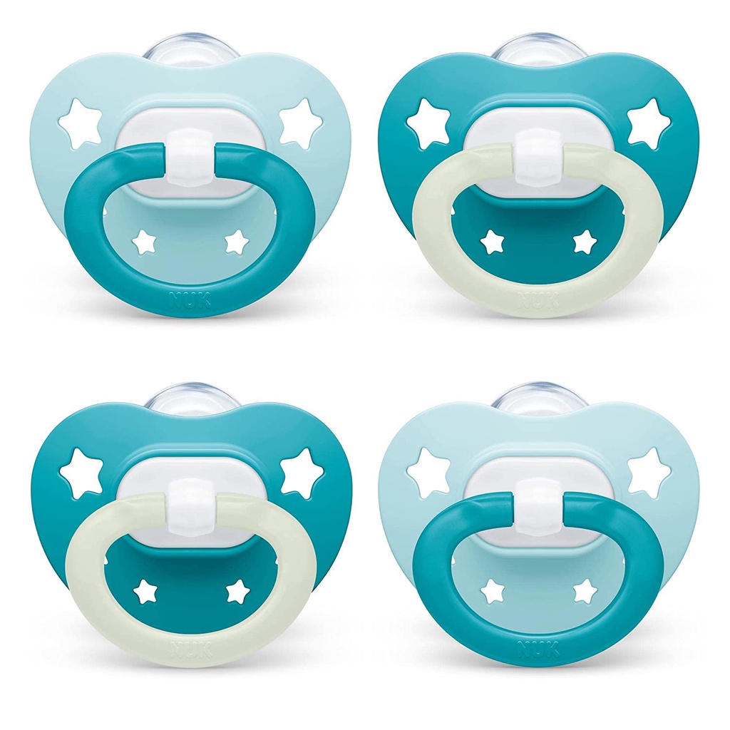 พร้อมส่ง-จุกหลอก-ฟันสวย-ไม่ทำให้ฟันเกในอนาคต-nuk-orthodontic-pacifiers-0-6-months